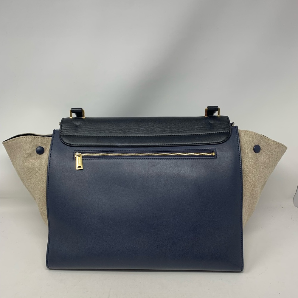 AUTHENTIC CELINE Trapeze Black Multi Shoulder Bag - Picture 4 of 15